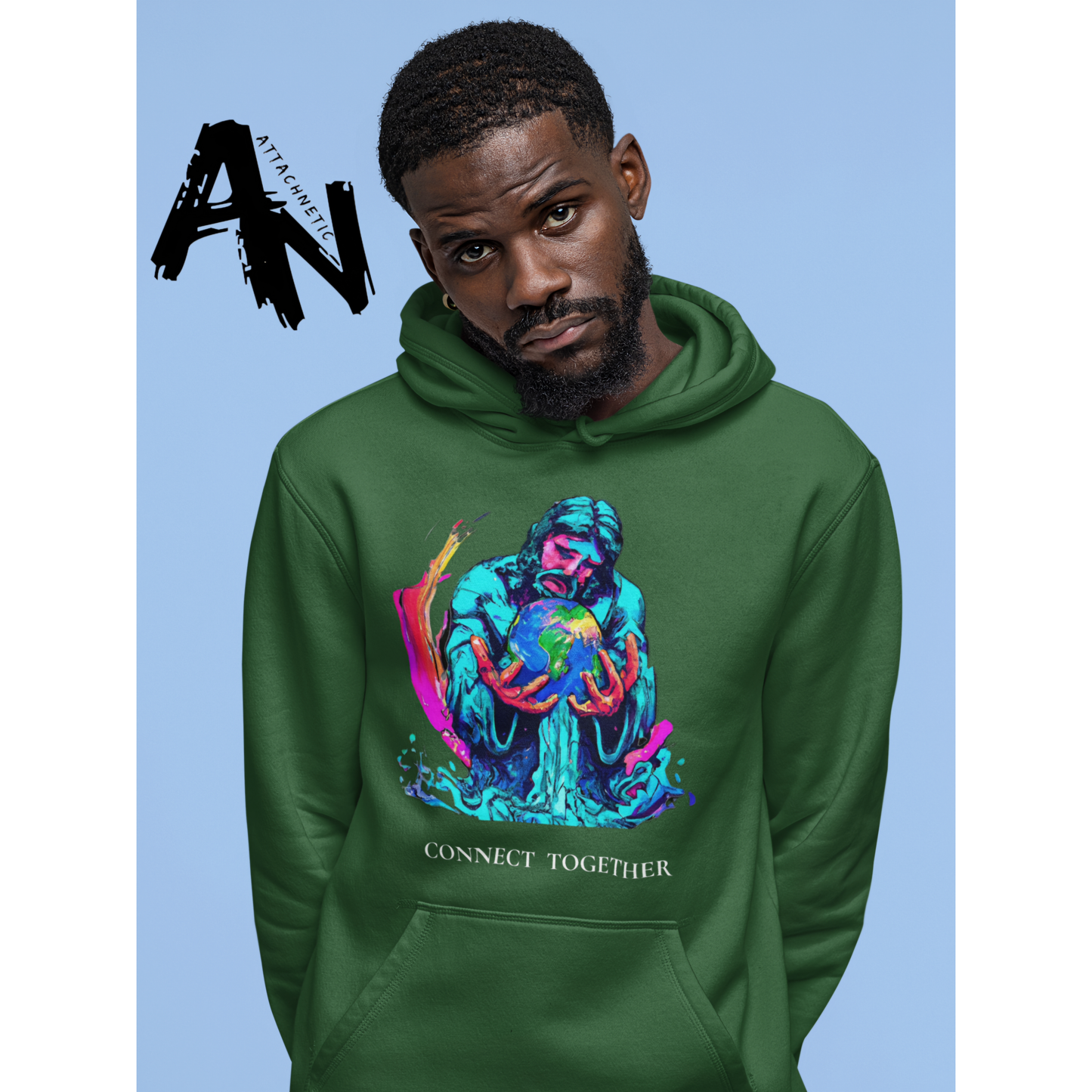 Unisex Hoodie World God, AN