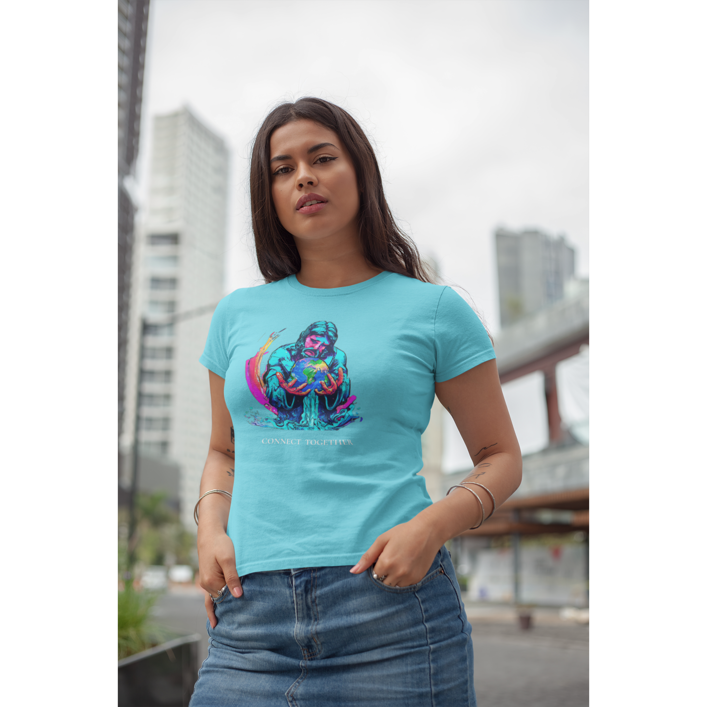 Women's Relaxed T-Shirt world God AN