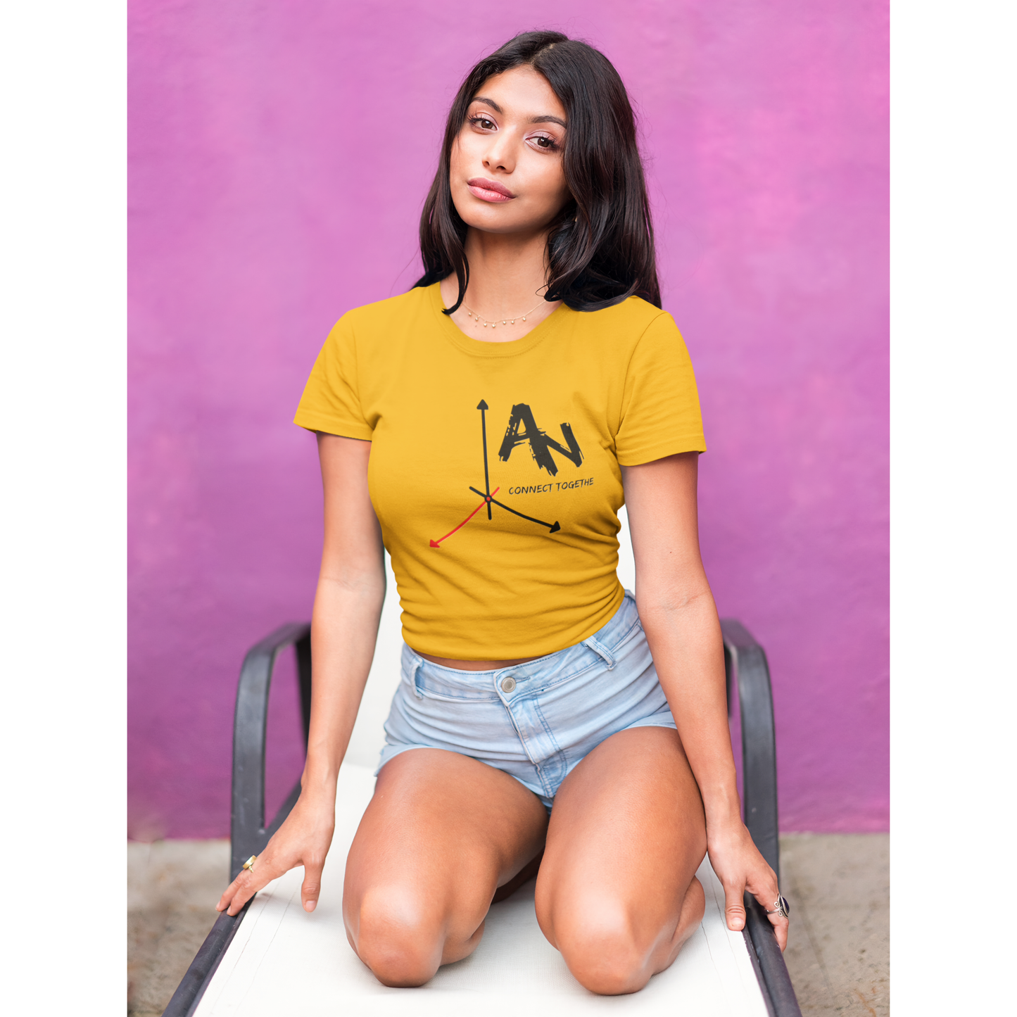 Women's Relaxed T-Shirt Connect together AN