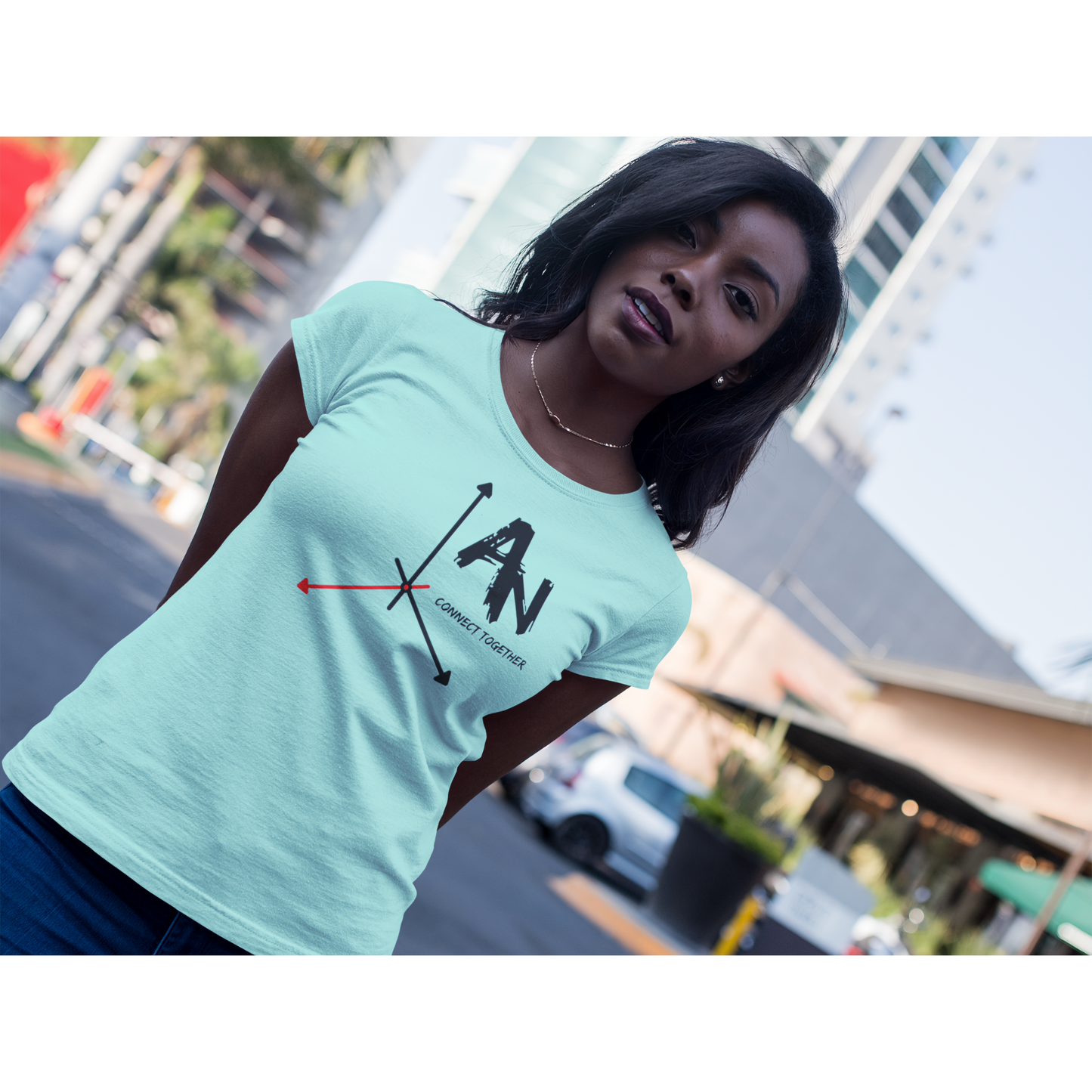 Women's Relaxed T-Shirt Connect together AN